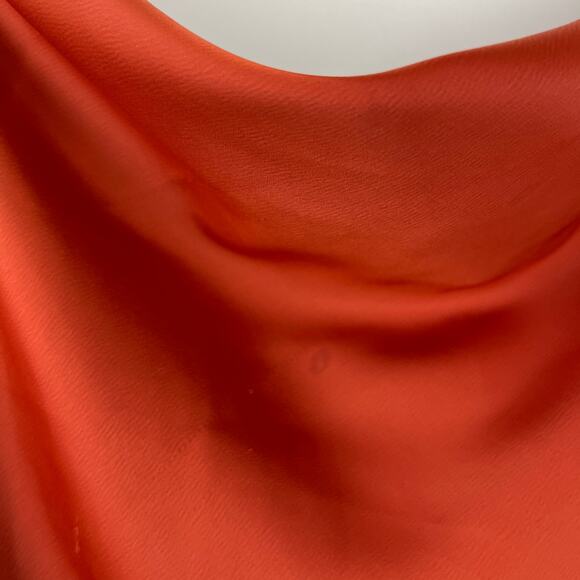 Urban Outfitters Mallory Satin Mini Dress Cowl Neck in Rust Size Medium - Picture 8 of 13